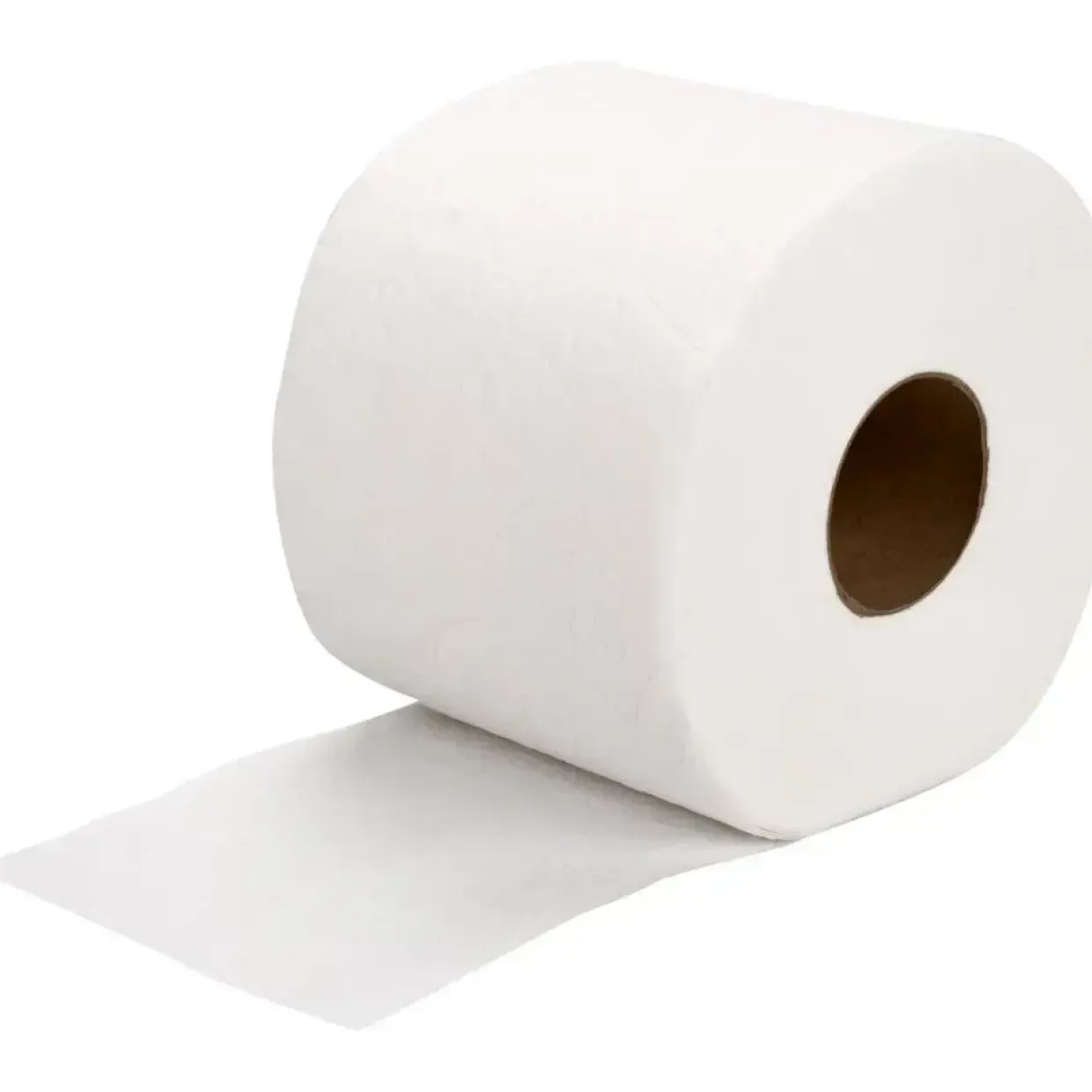 Toiletpapir, ABENA Care-Ness Excellent, 2-lags, 55m x 9,5cm , Ø12cm, hvid, nyfiber - 32 ruller