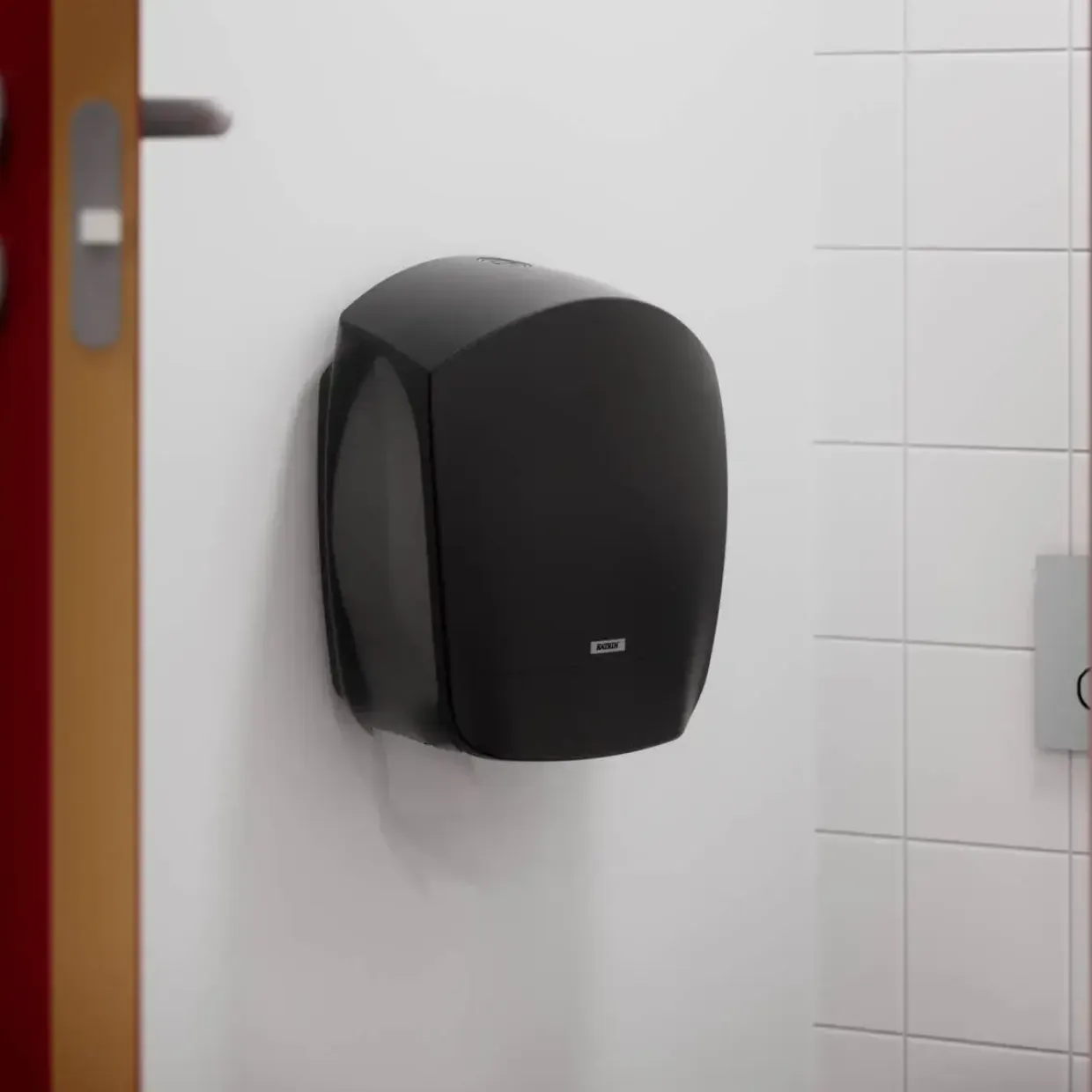 Toiletpapirdispenser - Katrin Gigant S 82155 - Sort plast