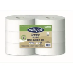 Toiletpapir - Gigant Maxi Bulky Soft 2-lags 300m - 6 ruller/kar - 56 stk