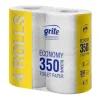 Toiletpapir Grite 2-lag Ø11cm L38.5mxB9.6cm Genbrug Hvid - 14 pk x 4 rl/krt