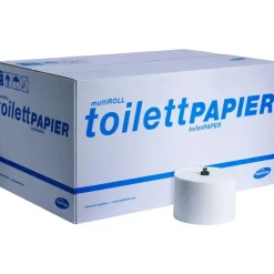 Toiletpapir, Hagleitner, 3-lags, 67,2m x 9,8cm, Ø13,9cm, hvid, system
