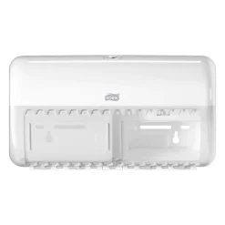 Toiletpapirholder - Tork 557000 T4 Twin - Hvid - Til 2 ruller