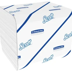 Toiletpapir i ark, 2-lags, 18,6x11cm, hvid, genanvendt papir - 9000 stk