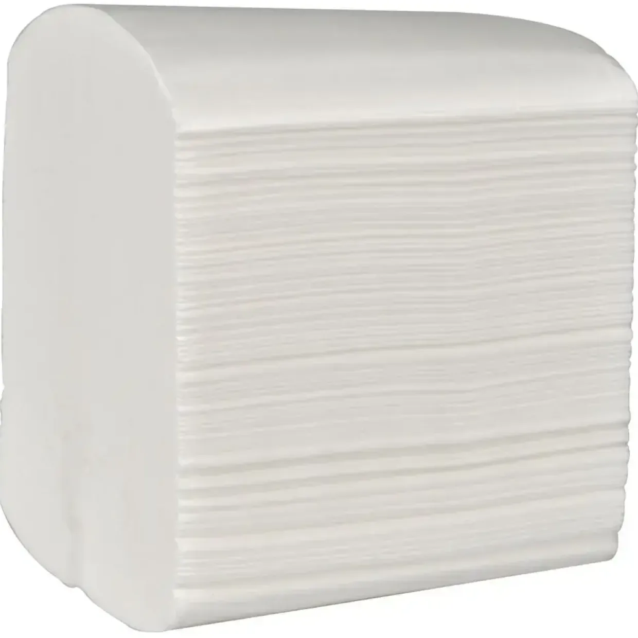 Toiletpapir i ark neutral 2-lags 21x11cm hvid 100% nyfiber - 9000 stk