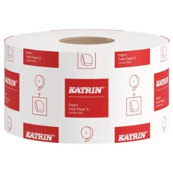 Toiletpapir Jumbo Katrin 1-lag 265 m Natur - 12 rl/krt