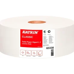 Toiletpapir, Katrin 63338, C Gigant L2 2-lags - 6 ruller