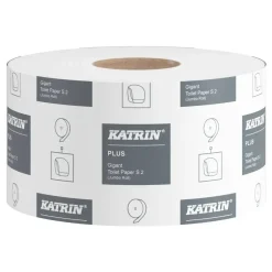 Toiletpapir, Katrin 108925, Plus, Gigant S, 2 lags, 160 meter - 12 ruller