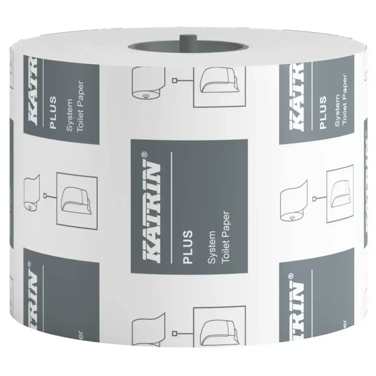 Toiletpapir - Katrin 87365 Plus - 2-lags - 85,5 m x 10 cm - Hvid - 36 ruller