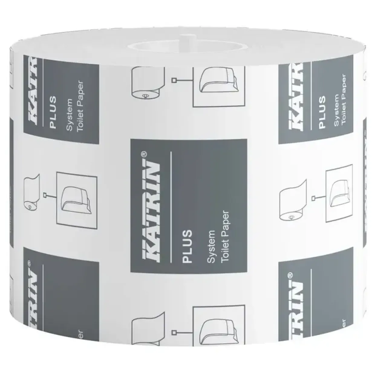 Toiletpapir – Katrin Plus System – 2-lags – 85 m – 36 ruller pr. karton