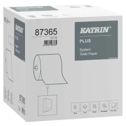 Toiletpapir – Katrin Plus System – 2-lags – 85 m – 36 ruller pr. karton