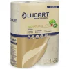 Toiletpapir Lucart EcoNatural 2-lag Ø12cm L44mxB9.6cm Genbrugsfiber Natur - 5 pk x 6 rl/krt