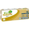 Toiletpapir - Lucart T3 Natural - 2-lags - Ubleget - 96 ruller