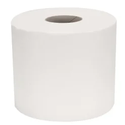 Toiletpapir neutral 2-lags hvid 33,75 meter x 9,8 cm Ø 10 cm - perforeret for hver 13,5 cm - 64 stk