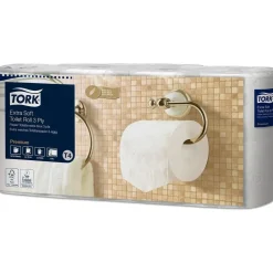 Toiletpapir Tork 110319 Extra Soft 3 lag 19.1m Hvid - 7 pk x 8 rl/krt