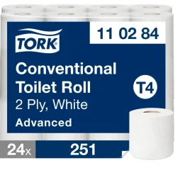 Toiletpapir Tork, 2-lag, 110284 Advanced T4 - 24 ruller