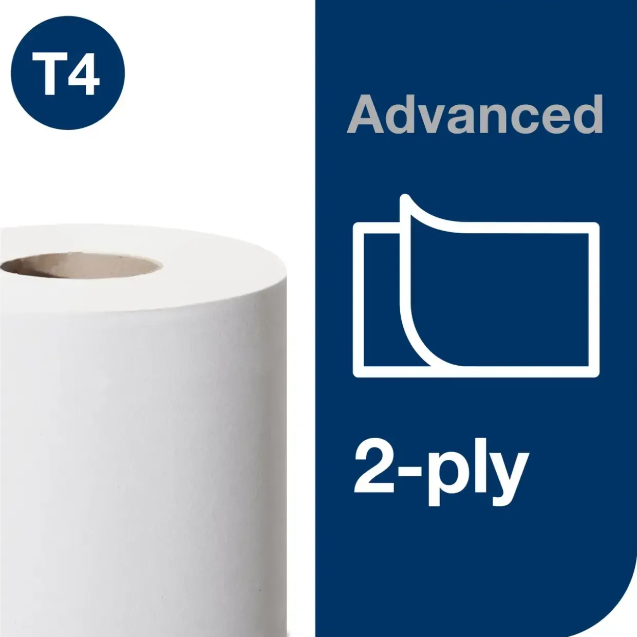 Toiletpapir Tork, 2-lag, 110284 Advanced T4 - 24 ruller