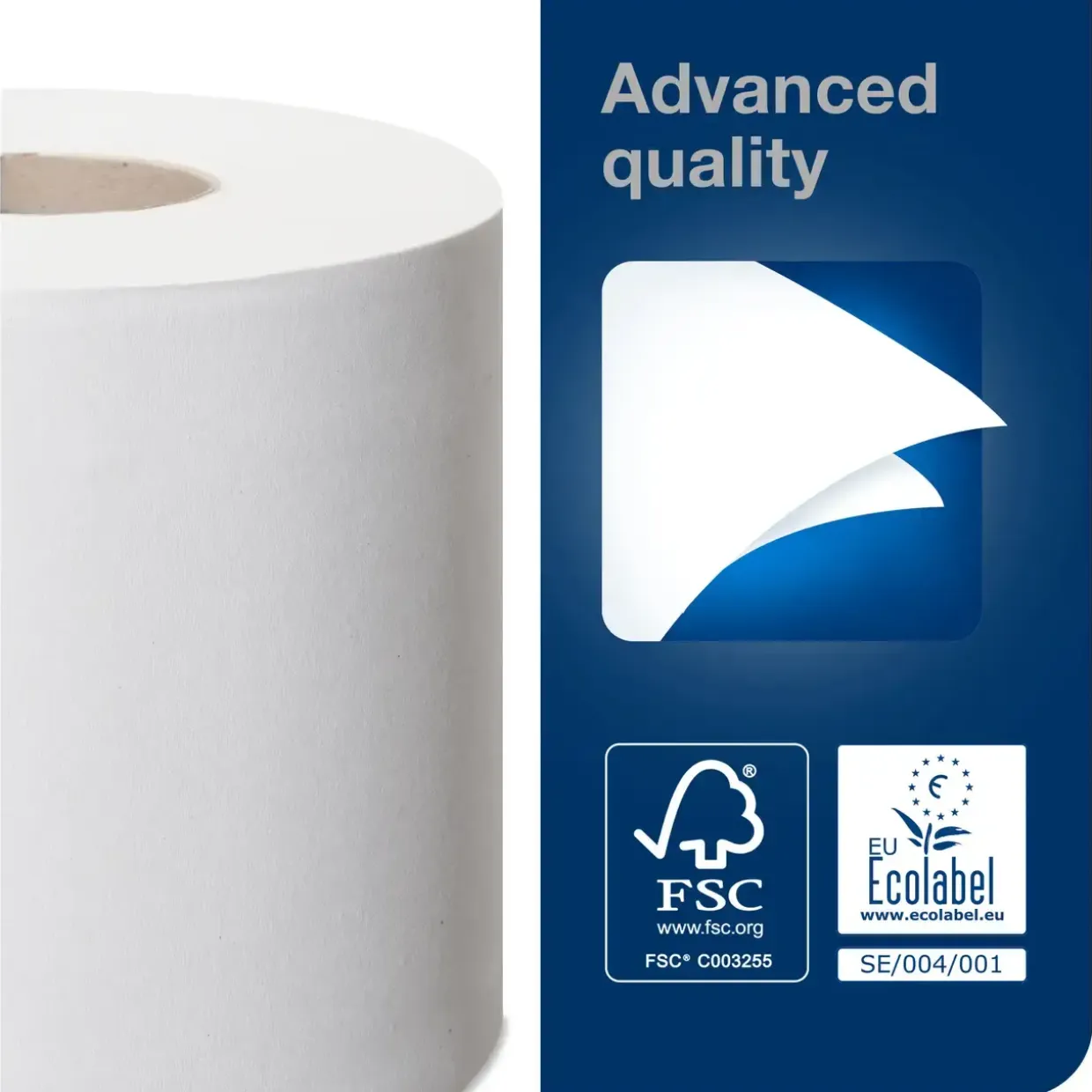 Toiletpapir Tork, 2-lag, 110284 Advanced T4 - 24 ruller
