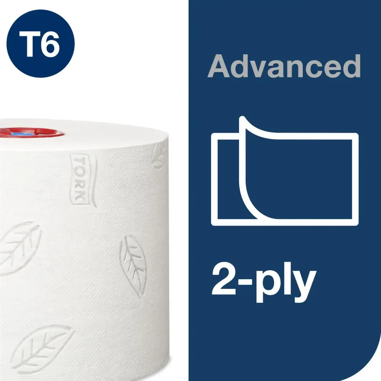 Toiletpapir Tork 127530 Mid-Size T6 2-lags 100 meter - 27 ruller
