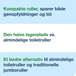 Toiletpapir Tork 472630 OptiServe T7 2-lags hvid u/hylse 94,3m - 24 ruller