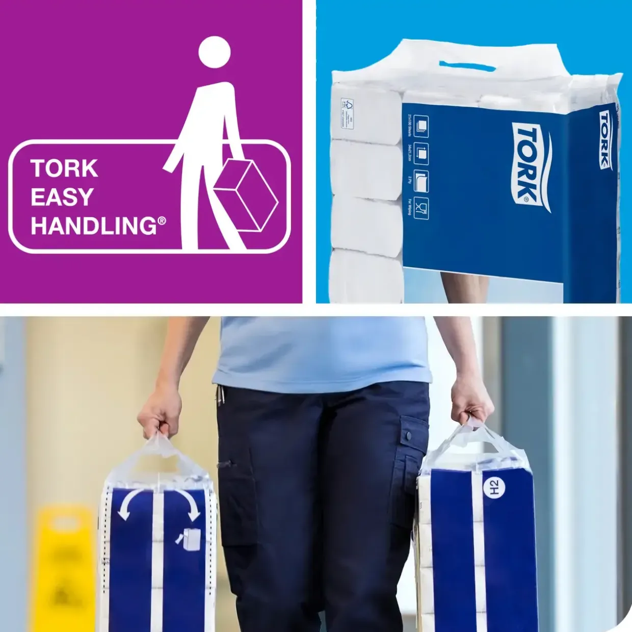 Toiletpapir Tork T9 Advanced 472193 hvid 13,40cm x 111,60m 620 - 12 stk