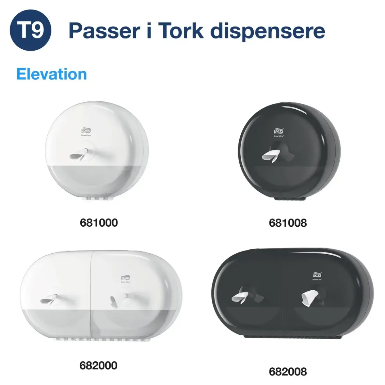 Toiletpapir Tork T9 Advanced 472193 hvid 13,40cm x 111,60m 620 - 12 stk