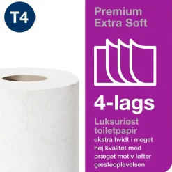 Toiletpapir Tork 110406 T4 4-lag 18,8m 110406 - 42 ruller
