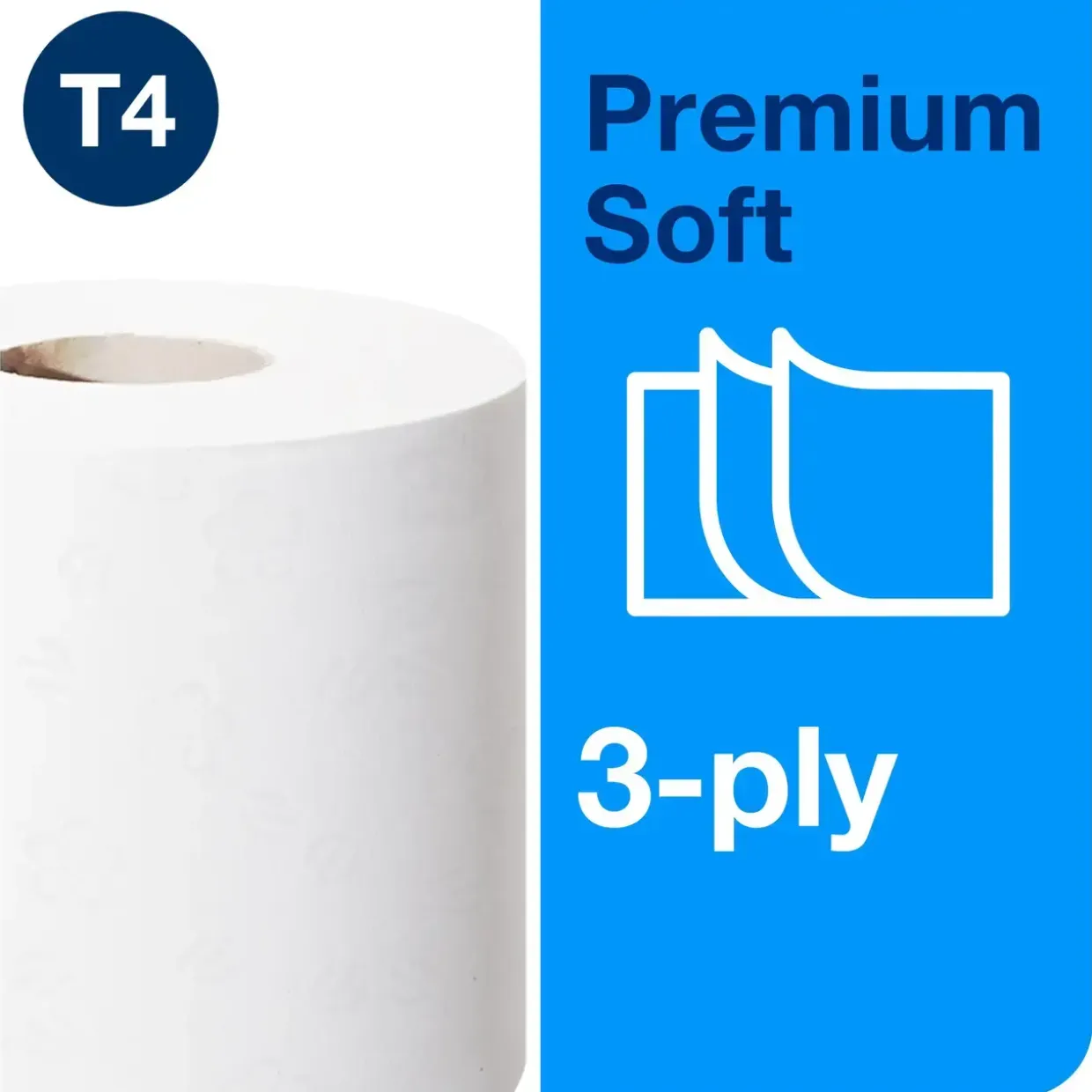 Toiletpapir - Tork 110316 T4 Premium - 3-lag - 29,5 m - 72 ruller