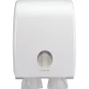 Toiletrulleholder til toiletpapir i ark Kimberly-Clark Aquarius hvid maxi