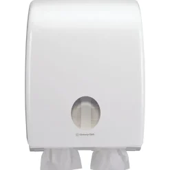 Toiletrulleholder til toiletpapir i ark Kimberly-Clark Aquarius hvid maxi
