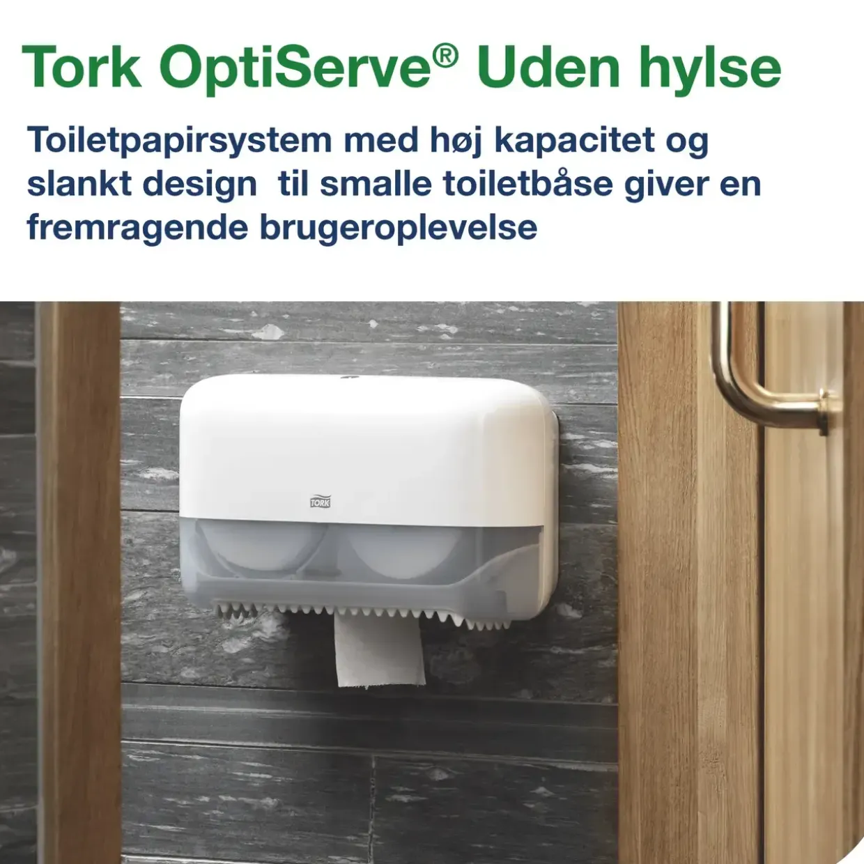 Toiletrulleholder - Tork 558040 Midsize Twin T7 - Hvid
