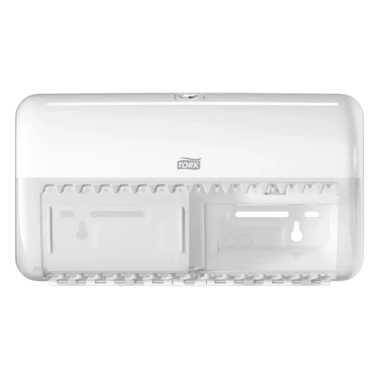 Toiletrulleholder - Tork T4 557000 til 2 ruller toiletpapir hvid