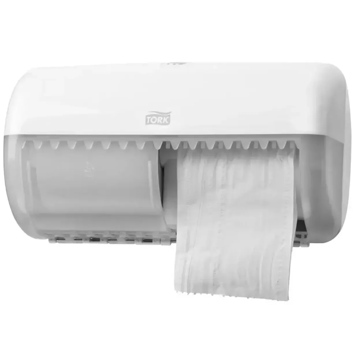 Toiletrulleholder - Tork T4 557000 til 2 ruller toiletpapir hvid