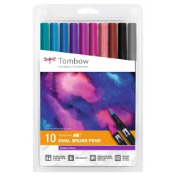 Tombow Dual Brush Pen Galaxy Colours (10)