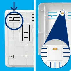 Tork Dispenser til håndklædeark H3 Midi 553000, hvid plast