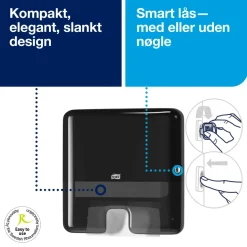 Tork Dispenser til håndklædeark H2 mini 552108 interfold sort