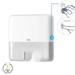 Tork dispenser til håndklædeark H2 mini 552100 interfold hvid
