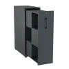 Towerskab DNA A9M, 400 x 800 x 1200 mm, Antracit med sort håndtag