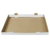 Transportæske 600x430x50mm Brun/Hvid Kagemandsstr - 25 stk/krt