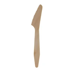 Træbestik kniv Exclussiv 18,5cm voksbehandlet - 100stk
