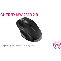 Trådløs mus Cherry MW 2310 2.0 Wireless Mouse, Black