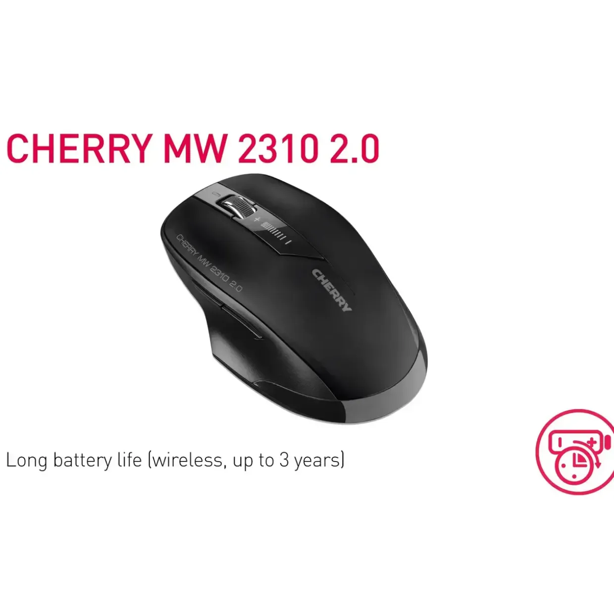 Trådløs mus Cherry MW 2310 2.0 Wireless Mouse, Black