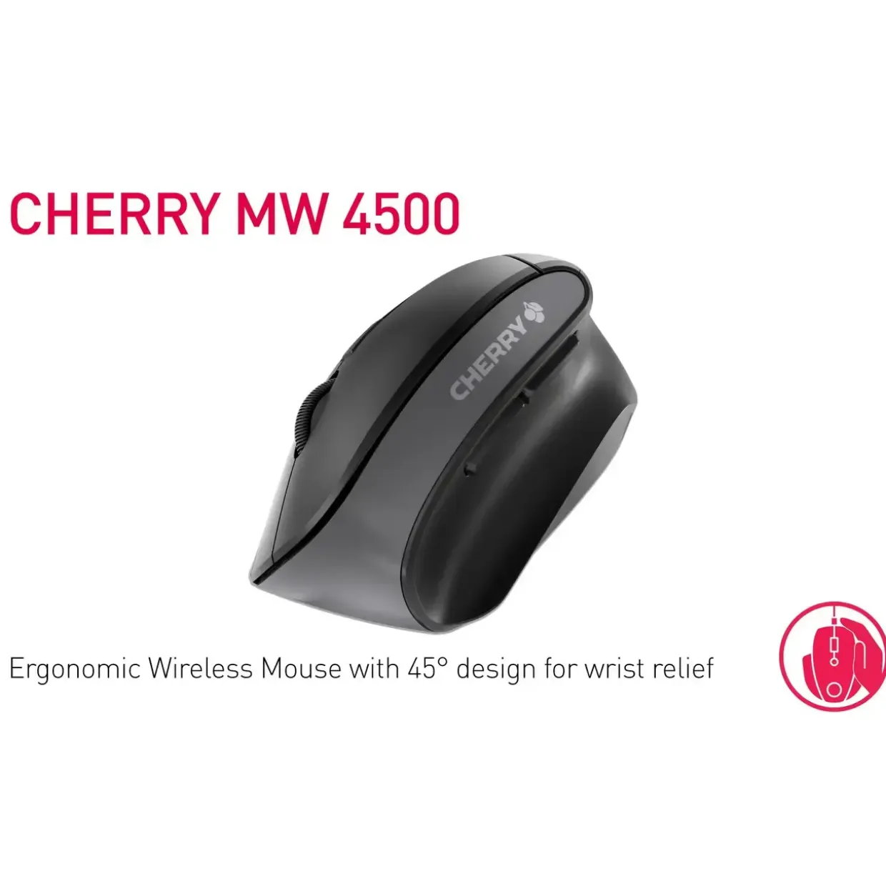 Trådløs mus Cherry MW 4500 Wireless Mouse, Black