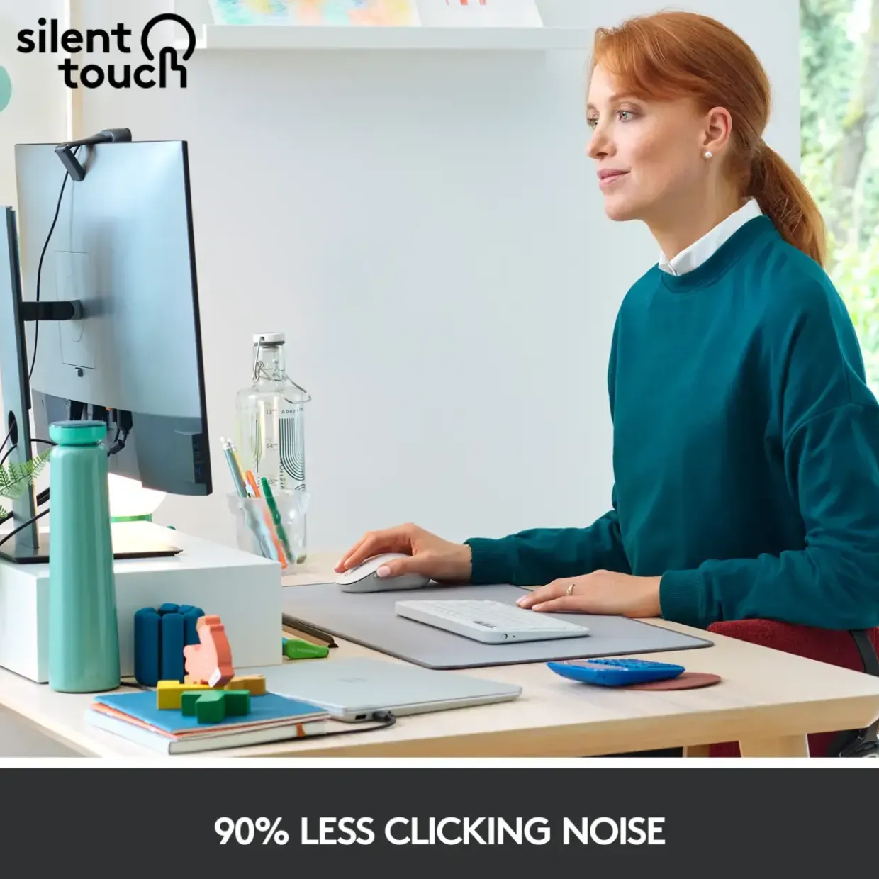 Trådløs mus Logitech Signature M650 Large Off-white
