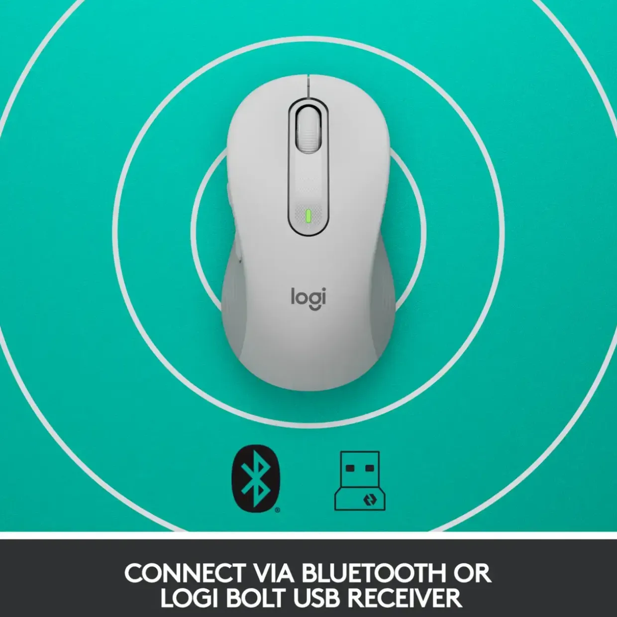 Trådløs mus Logitech Signature M650 Large Off-white
