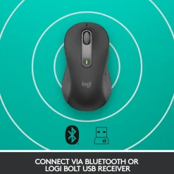 Trådløs mus venstre håndet Logitech Signature M650 Large Graphite