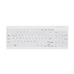Trådløs tastatur Cherry Hygiene Compact Ultraflat Keyboard w/NumPad Fully Sealed hvid
