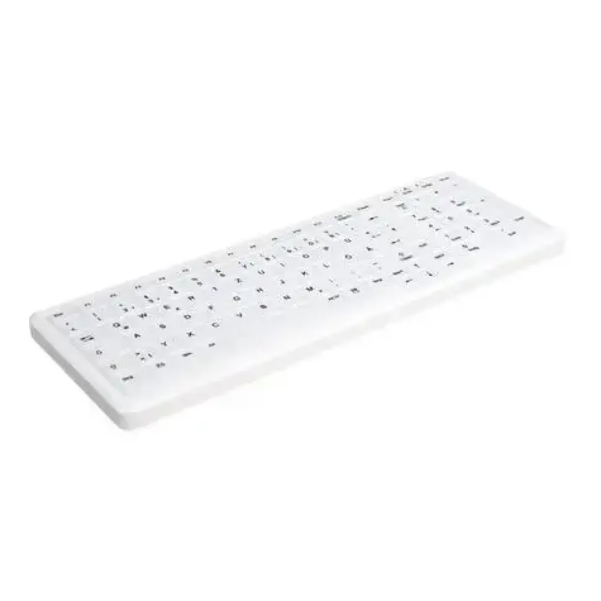 Trådløst Hygiejnetastatur med Numerisk Tastatur - Cherry AK-C7012F - USB - Hvid