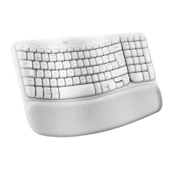 Trådløst tastatur ergonomisk Logitech Wave Keys Off-white (Nordic)