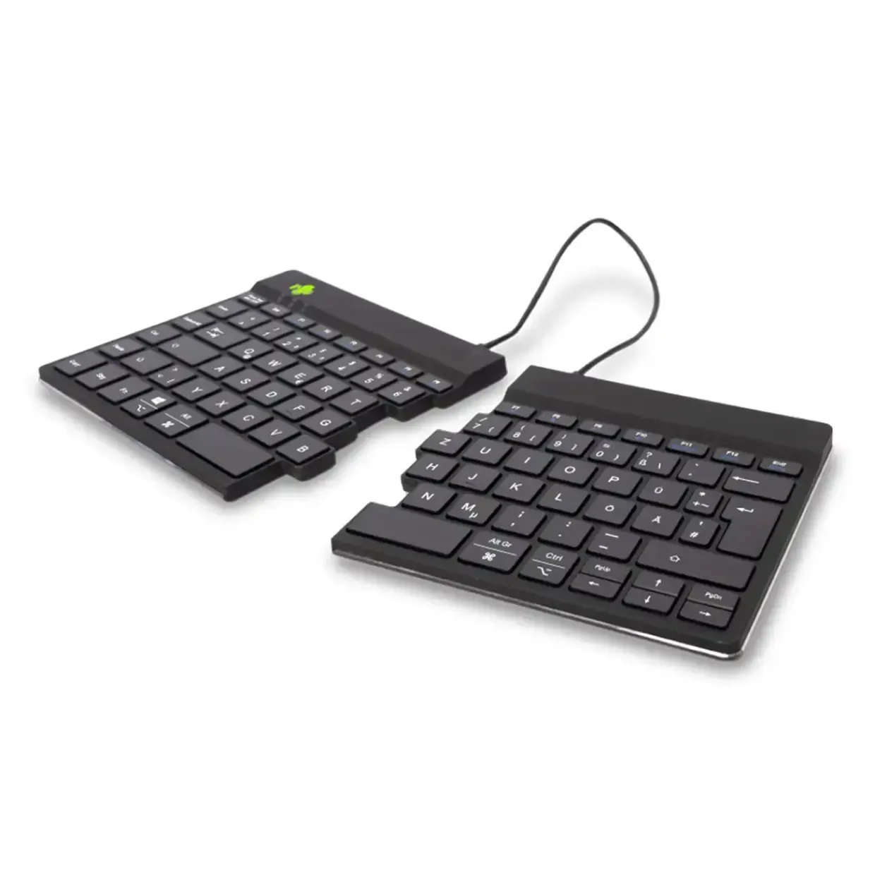 Trådløst tastatur ergonomisk R-Go Split Break Black (German)