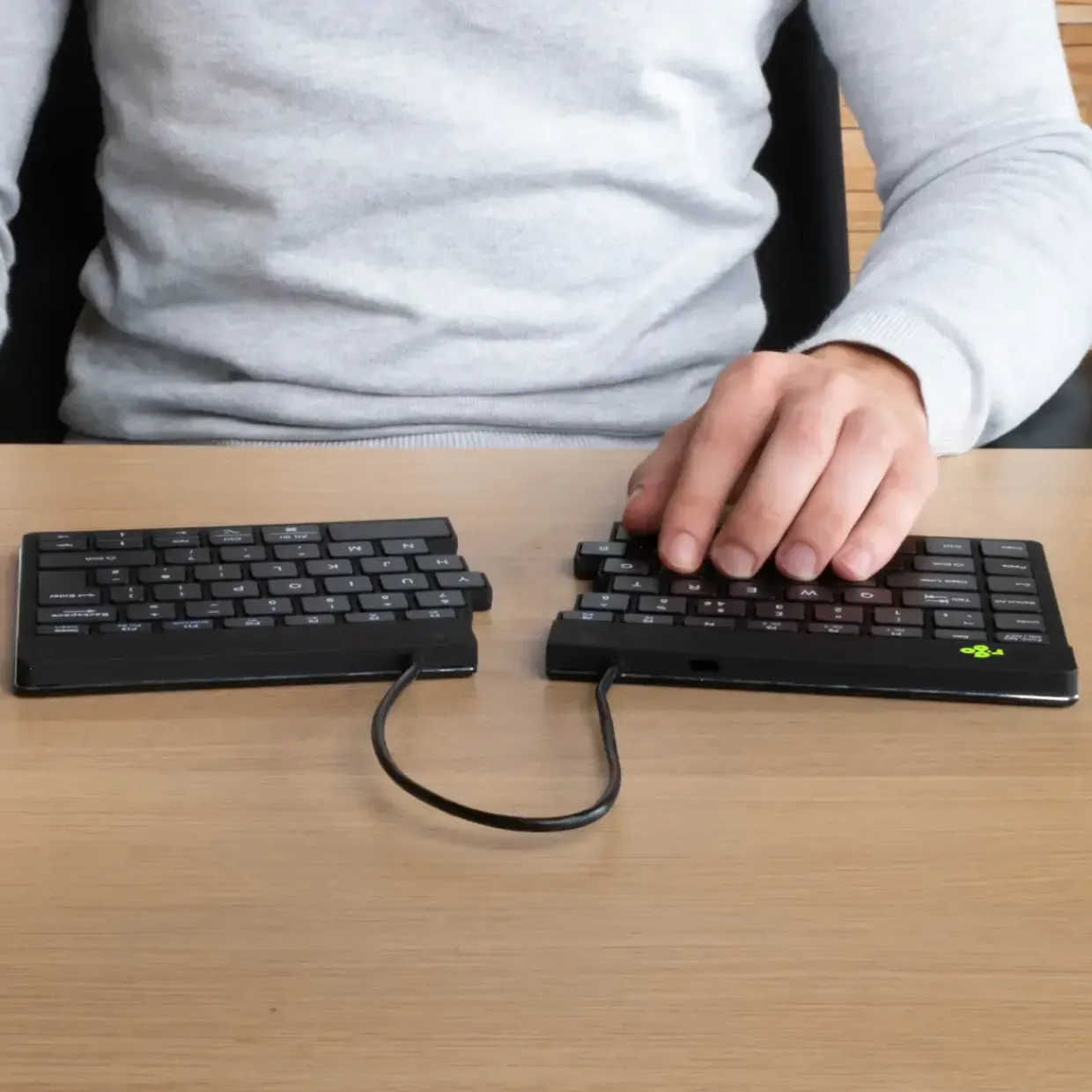 Trådløst tastatur ergonomisk R-Go Split Break Black (German)